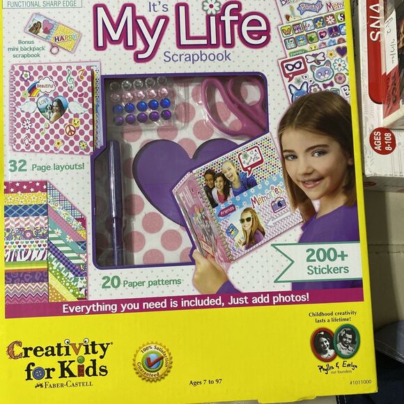 Faber-Castell‎ Creativity For Kids Its My Life Scrapbook Kit Ages 8 to 108 NEW - Picture 1 of 2